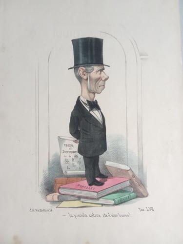 Antica litografia napoli 1876 - litografia,