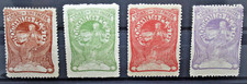 ROMANIA 1906 FILATURA LAVORI SERIE COMPLETA TRACCIA DI LINGUELLA MH* SET (C.8)