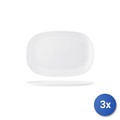 Piatti ovali melamina - 3x,