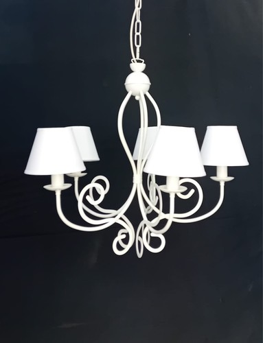 Lampadario ferro battuto - ferro,