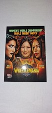 2025 Topps Now Wrestlemania Womens Triple Threat Rhea, Iyo, Bianca