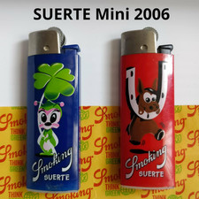 ACCENDINI SMOKING DA COLLEZIONE SET 2 MINI SUERTE QUADRIFOGLIO FERRO DI CAVALLO