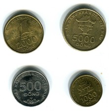 VIETNAM - Lotto 4 Monete diverse