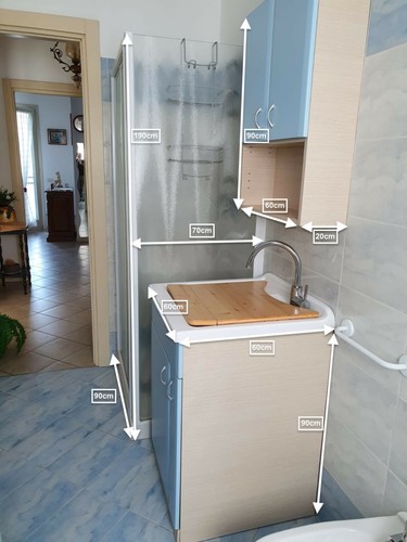 Mobili bagno azzurri completi - bagno,