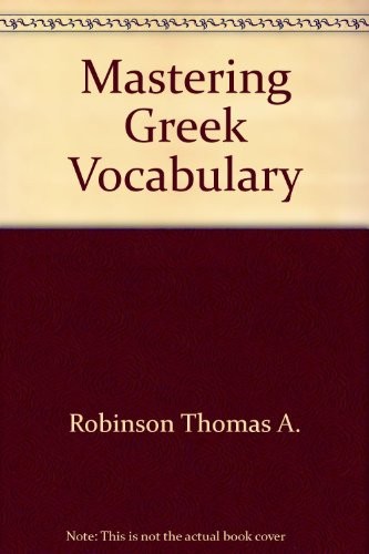 Mastering greek vocabulary - mastering,