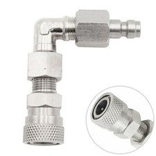 Raccordo sgancio rapido girevole 90 gradi fai da te per aria compressa