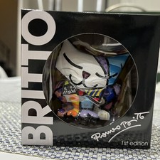 FIGURINA MINI GATTO ROMERO BRITTO NUOVA CON SCATOLA #331392 2"