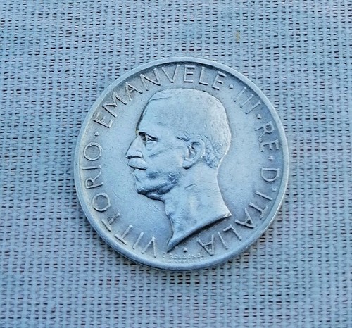 Moneta lire 1927 - 5, vittorio