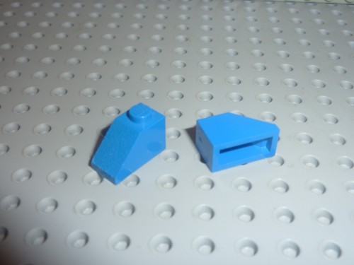 Lego slope bleu brick 45 - bleu,