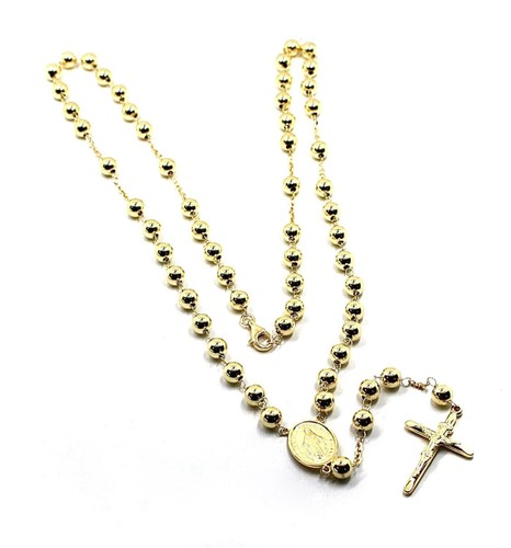 Collana rosario oro giallo - collana,