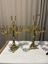 Coppia Di Vecchi Candelabri