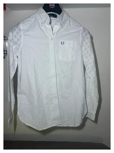 Camicia fred perry - bianca, in