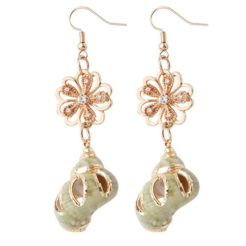 Orecchini fiore placcatura - ,
