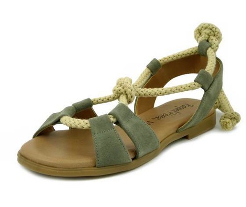 Sandali donna pelle - pelle, camoscio