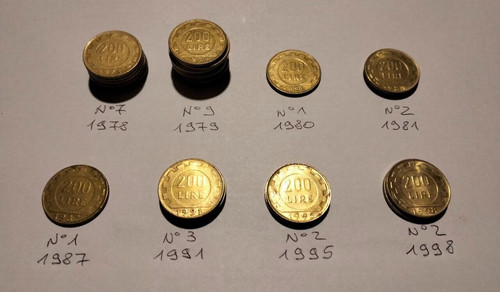 Lotto pezzi 200 lire - 27,