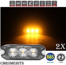 2x 3 LED Ambra Recupero Strobo