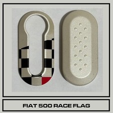 cover chiave fiat originale 500 595 695 modello ABARTH RACE FLAG