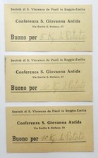 Buoni patate 3 pz. Collegio S. Vincenzo de Paoli Reggio Emilia
