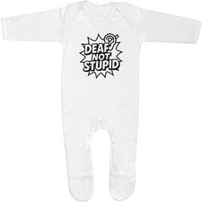 'Deaf Not Stupid' Baby Romper