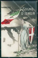 WW1 WWI Propaganda Tricolore Sogno d'Italia Foto cartolina XB5626