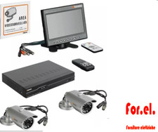 KIT VIDEOSROVEGLIANZA BTICINO CON DVR 4 INGRESSI CON LAN 391863 + MONITOR 7"