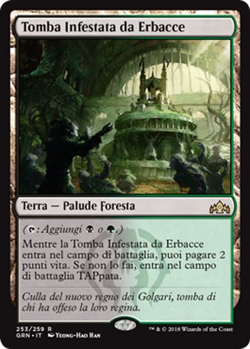 Mtg overgrown tomb english exc - mtg,