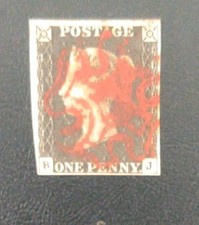 Penny black 1840 gb - black, qv