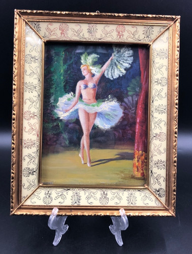Quadro ballerina con - , ventaglio
