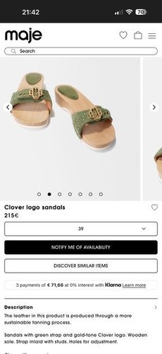 Sandali donna maje - donna, verde