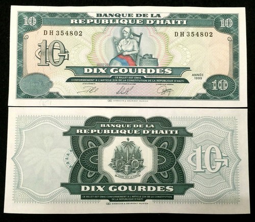 Haiti gourdes 1999 banknote - gourdes,