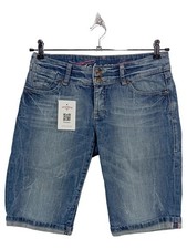 Pantaloncini jeans donna blu