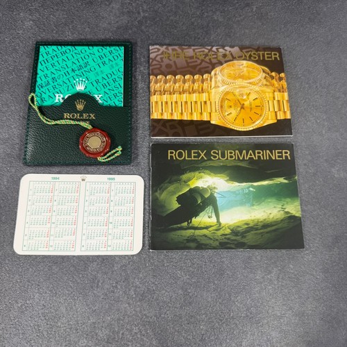 Rolex submariner booklet set - rolex,