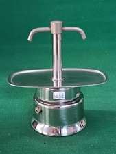 VECCHIA CAFFETTIERA VINTAGE F.LLI PIAZZA DESIGN ACCIAIO INOX 2 TAZZE. DA51