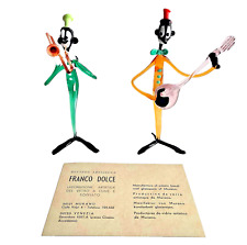 Pagliacci musicisti in vetro di Murano - Lavorazione artigiana