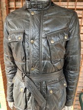 BELSTAFF piumino pelle ALBATROS nero antico Malenotti epoca XL