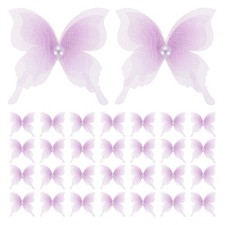 30Pcs Organza Butterflies with