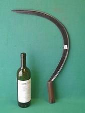 ANTICA FALCE CONTADINA SFALCIO ERBA IN FERRO BATTUTO E FORGIATO. BH89