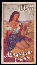ALMANAQUE CRIOLLO 1958 VENEZUELA CALENDARIO ALMANACCO SUD AMERICA