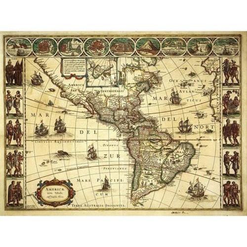 Mappa del mondo - vintage, 100