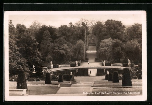 Cartolina potsdam laghetto - cartolina,