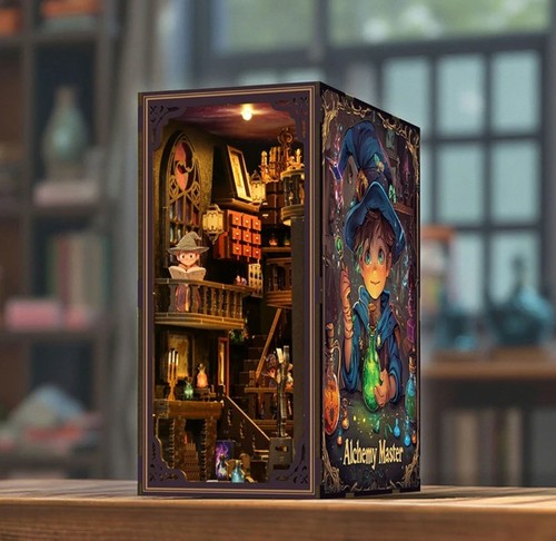Book nook puzzle legno 3d - book,