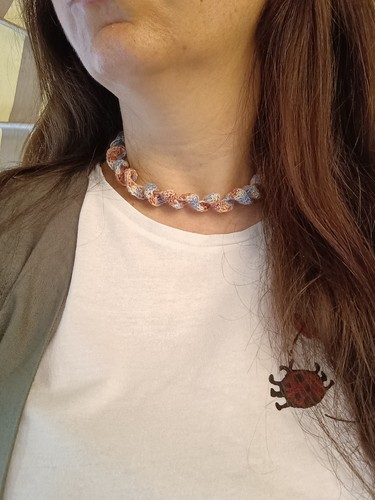 Collana uncinetto color - uncinetto,