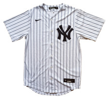 Nike New York Yankees Home maglia gessato MLB bianca taglia S