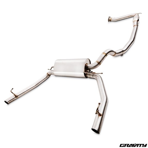 Stainless catback exhaust - stainless,