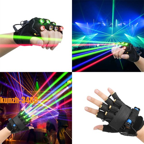 Guanti laser colori - laser, luce