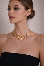 Collana girocollo rigida con - collana,