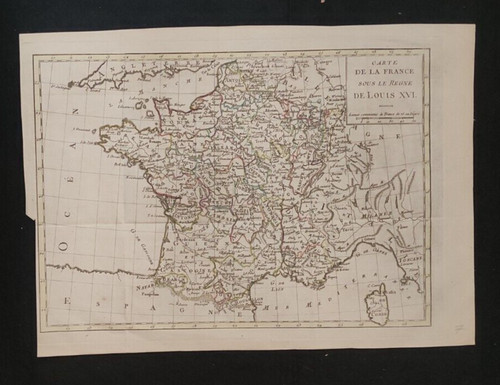 Carta geografica francia - carta,