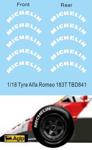 Decals per alfa romeo - 1/18,