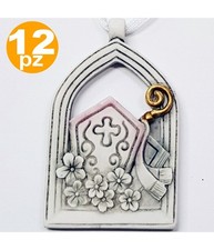 Bomboniera Bomboniere Per Cresima Arco Sacro Simbolo Mitria Ceramica Appendino