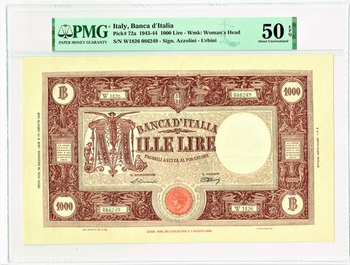 Italy banco italia - banco, lire